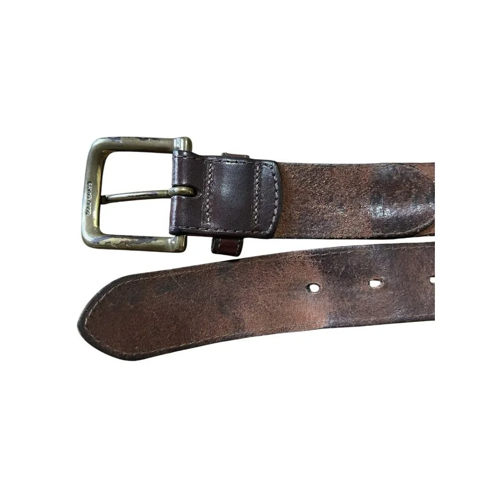 Duluth Trading Co Leather‎ & Fabric Men’s Belt Size 38 #60520